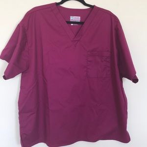 Wonder Work Men’s scrub top- XL- stretchable